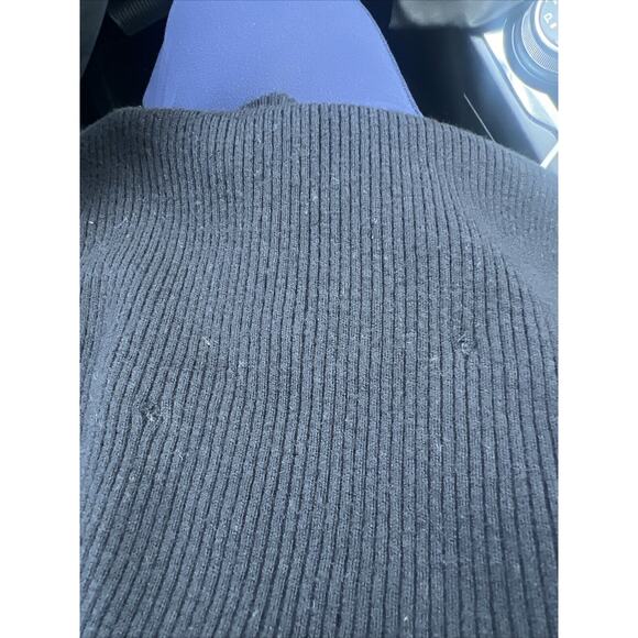 All Saints Milo Funnel Sweater Dress Black Size 6 Wool Cashmere Blend Minimalist - Picture 13 of 14